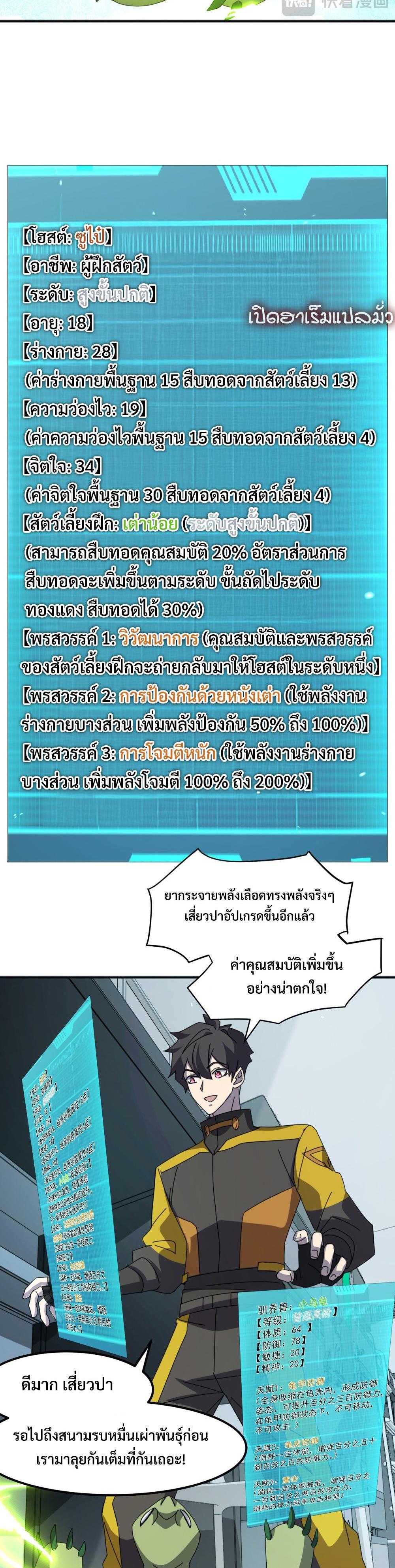 Domestication of Divine Beasts at the Beginning แปลไทย